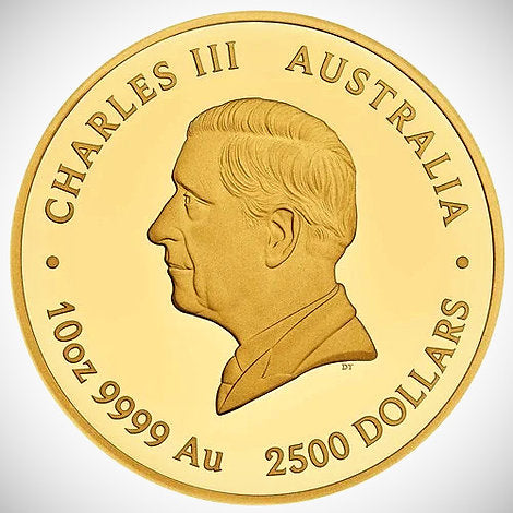 Australia 2024 $2500 The Jewelled Turtle -Masterpieces Series 10oz .9999 Gold Proof with Argyle Pink Diamonds™ Coin Perth Mint