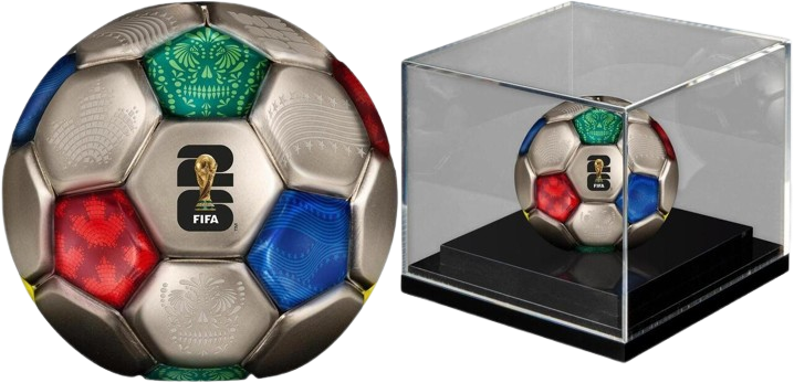 Solomon Islands 2026 $10 FIFA SPHERICAL FOOTBALL 3 Oz .999 Antique Silver Coin