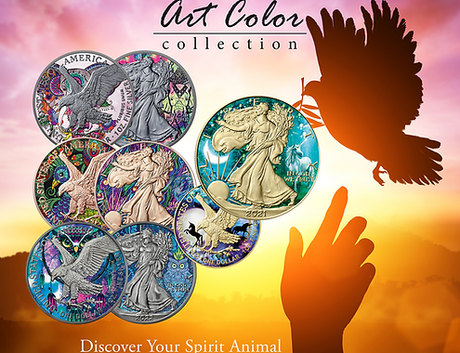 United States of America USA 2022 $1 THE OWL Spirit Animal American Eagle Colorized 1oz .999 Silver