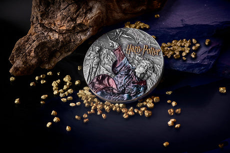 Niue 2025 $5 HARRY POTTER AND THE GOBLET of FIRE 2 Oz Coloured Antique Silver Styled reverse