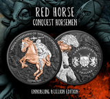 Carpathians 2024 5 Thalers Four Horsemen of the Apocalypse Red Horse – Ennobling Bullion 1 oz Silver