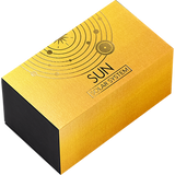 Ghana 2025 10 Cedis SUN Solar System 2 oz Antique Silver Coin Stand  & Removable Amber  Planet Sun