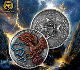 Germania Mint Malta 2024 10 Euro GOLDEN EAGLE 2 oz 999.9 Antique Silver BU HR Limited Edition