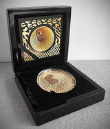 Palau 2024 $20 Leopard Camouflage Of Nature 5oz .9999 Silver Gilded Proof Coin