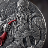 Cameroon 2024 2000 Francs CFA Leif Eriksson  - The Way to Valhalla - 2oz .999 Silver Coin