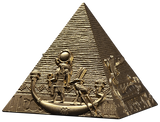 Djibouti 2026 200 Francs PYRAMIDS OF GIZA - 3 Coin Set - 6 oz .999 Antique Silver Coins