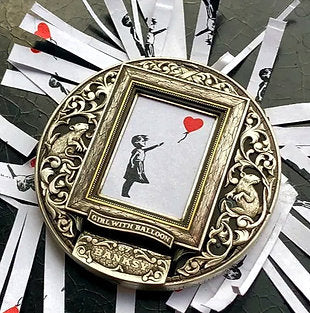 Roman Booteen's Banksy Authorized Replica  1/10oz .999 Gold Original Silver Morgan Dollar