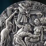 Cameroon 2025 5000 Francs CFA THE BACCHANALIA Celestial Beauty 5oz .999 Antique finish Silver Coin