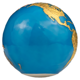 Barbados 2024 $5 BLUE MARBLE Planet Earth HUGE 5 Oz .999 Coloured Antique Silver Coin Glow in the Dark