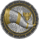 Germania Mint 2024 10 Marks Germania Artefacts: Gjallarhorn UHR 2 oz .9999 Antique Silver Coin