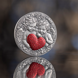 Cameroon 2026 2000F Eternal Love Celestial Beauty 1 oz .999 Antiqued Silver Coin