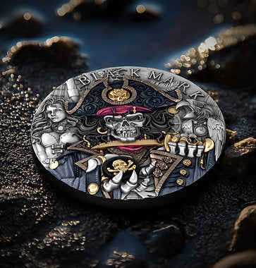 Decorative belt buckle with intricate designs and 'Black Mark' branding on a dark background.