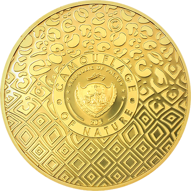 Palau 2024 $20 Leopard Camouflage Of Nature 5oz .9999 Silver Gilded Proof Coin