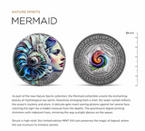 Cameroon 2025  2000 Francs MERMAID- Nature Spirits - 2 oz Antique finish .999 Silver Coin