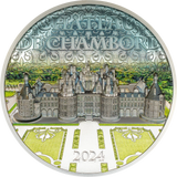 Cook Islands 2024 $25 CHATEAU DE CHAMBORD 5oz .999 Silver Coin CIT Smartminting®