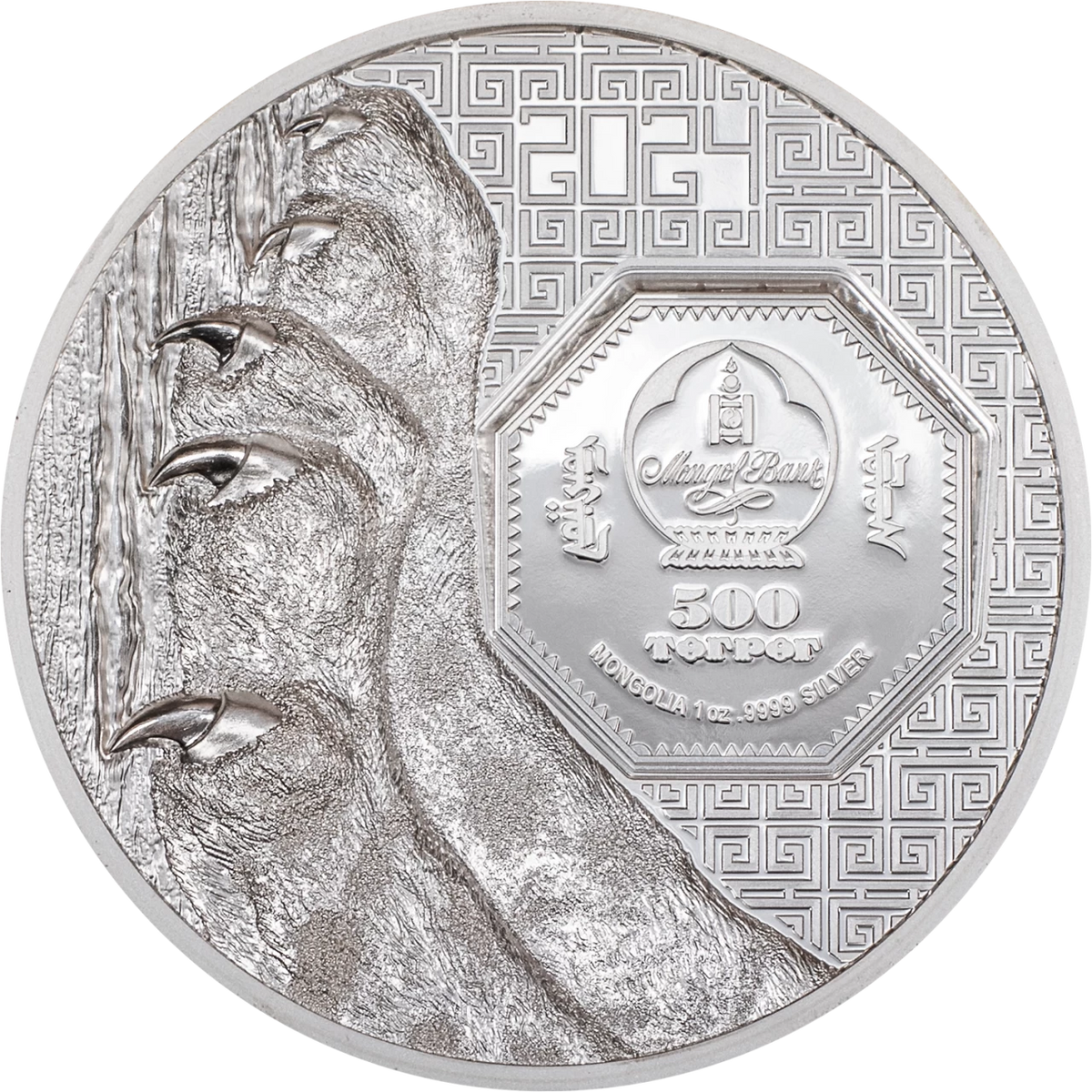 Mongolia 2024 500T Snow Leopard 1 Oz .999 Silver Proof Coin CIT Smartminting®