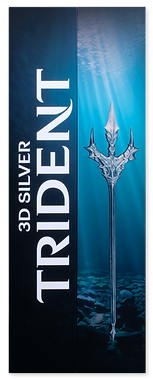 Trident 3D Silver gum packaging with a blue underwater design.