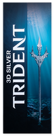 Trident 3D Silver gum packaging with a blue underwater design.
