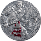 Cameroon 2026 2000 Francs ROLAND OF NORMANDY: The Way to Valhalla 2oz .999 Antique finish Silver