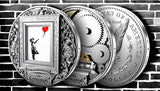 Roman Booteen's Banksy Authorized Replica  1/10oz .999 Gold Original Silver Morgan Dollar