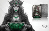 Germania Mint 2024 Goddesses: SIGYN- 2 oz 999.9 Antique Silver Cast Bar