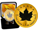 Canada 2024 $5 MAPLE LEAF SPACE GOLD Edition 1 Oz .9999 Silver Coin