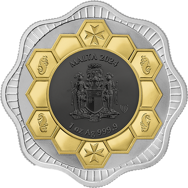 PRE-ORDER Malta 2024 5 Euro Maltese Bee 5 Euro 1 oz Silver BU Germania Mint