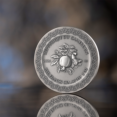 Cameroon 2026 2000F Eternal Love Celestial Beauty 1 oz .999 Antiqued Silver Coin