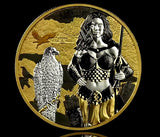 Germania 2025 5 Mark VALKYRIES: ARNHILD VALHALLA 1oz High Relief .9999 Silver Black and Gold