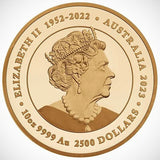 Australia 2025 $2500 The Jewelled Snake -Masterpieces Series 10oz .9999 Gold Proof with Argyle Pink Diamonds™ Coin Perth Mint
