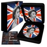 United Kingdom 2023 £2 Queen Elizabeth II Britannia Flag 1 oz Colourised .999 Silver 100 made