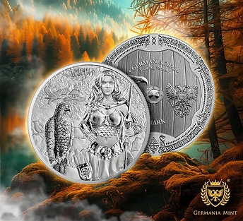GERMANIA MINT 2025 5 MARK VALKYRIES: ARNHILD 1 OZ .9999 SILVER BU