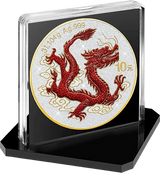 People's Republic of China PRC 2025 - / 10 Yuan CHINESE DRAGON Diamond Dust 1 Oz Silver Coin