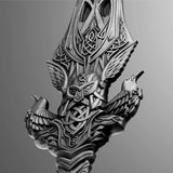BACK ORDER 2025 Gungnir Odin's Spear 2oz .999 Pure Antiqued Silver Shaped Coin