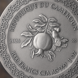 Cameroon 2026 2000F Eternal Love Celestial Beauty 1 oz .999 Antiqued Silver Coin