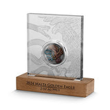 Germania Mint Malta 2024 10 Euro GOLDEN EAGLE 2 oz 999.9 Antique Silver BU HR Limited Edition