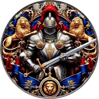 USA 2024 $1 ROYAL CHAMPION: Knights of Honour American Eagle 1 oz .999 Silver Coin