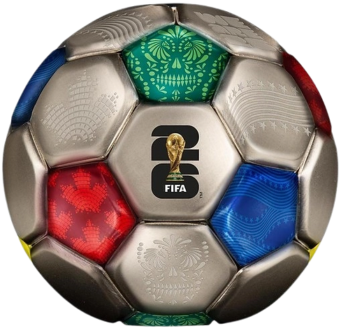 Solomon Islands 2026 $10 FIFA SPHERICAL FOOTBALL 3 Oz .999 Antique Silver Coin