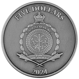 Niue 2024 $5 Ladybug 2 oz Silver Coin With Crystal Insert