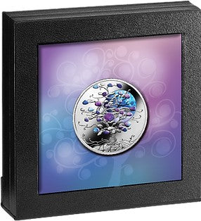 Niue 2024 $1 TREE OF LUCK Blue Moon Colour 1 oz .999 Silver Proof