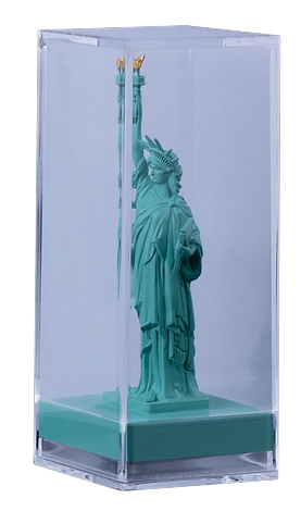 BACK ORDER Samoa 2024 $10  STATUE OF LIBERTY 3D  5oz .999 Silver 24K Gold Plated