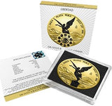 Mexico 2023 Libertad 1 Onza .999 Silver 24k Gold & Black Platinum