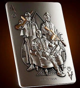 Chad 2025 10000 Francs THE FIVE FAMILIES: Genovese Crime Family 2 oz Pure Silver Numbered Coin Royal Flush Theme 500 Made