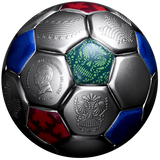 Solomon Islands 2026 $10 FIFA SPHERICAL FOOTBALL 3 Oz .999 Antique Silver Coin