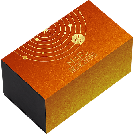 Ghana 2024 10 Cedis MARS Solar System 2 oz Antique Silver Coin Stand & Removable Carnelian  Planet Mars