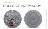 Cameroon 2026 2000 Francs ROLAND OF NORMANDY: The Way to Valhalla 2oz .999 Antique finish Silver