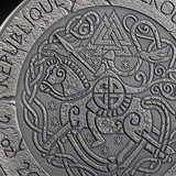 PRE-ORDER Cameroon 2025 2000 Francs KING CNUT THE GREAT: The Way to Valhalla 2oz .999 Antique finish Silver