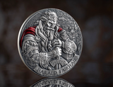 Cameroon 2025  2000 Francs CFA HARALD FAIRHAIR The Way to Valhalla 2 oz .999 Antique Silver