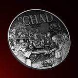 PRE-ORDER Chad 2025 10000 Francs CFA  Julius Caesar - Master of War - 2 oz .999 Pure Silver Coin