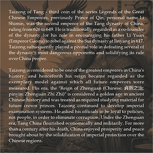 Niue 2023 $5 TAIZONG OF TANG Legends of the Great Chinese Emperors 2 Oz .999 Antiqued Silver Gilded